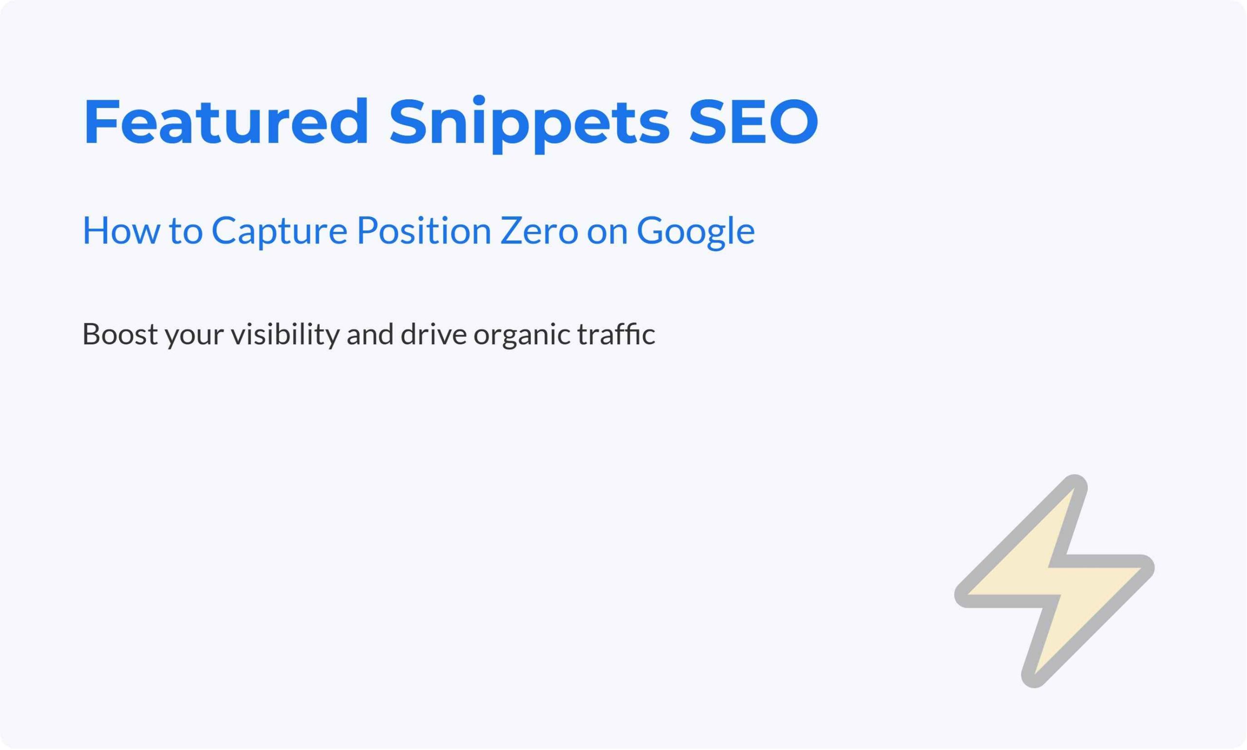 Featured Snippets SEO for Google