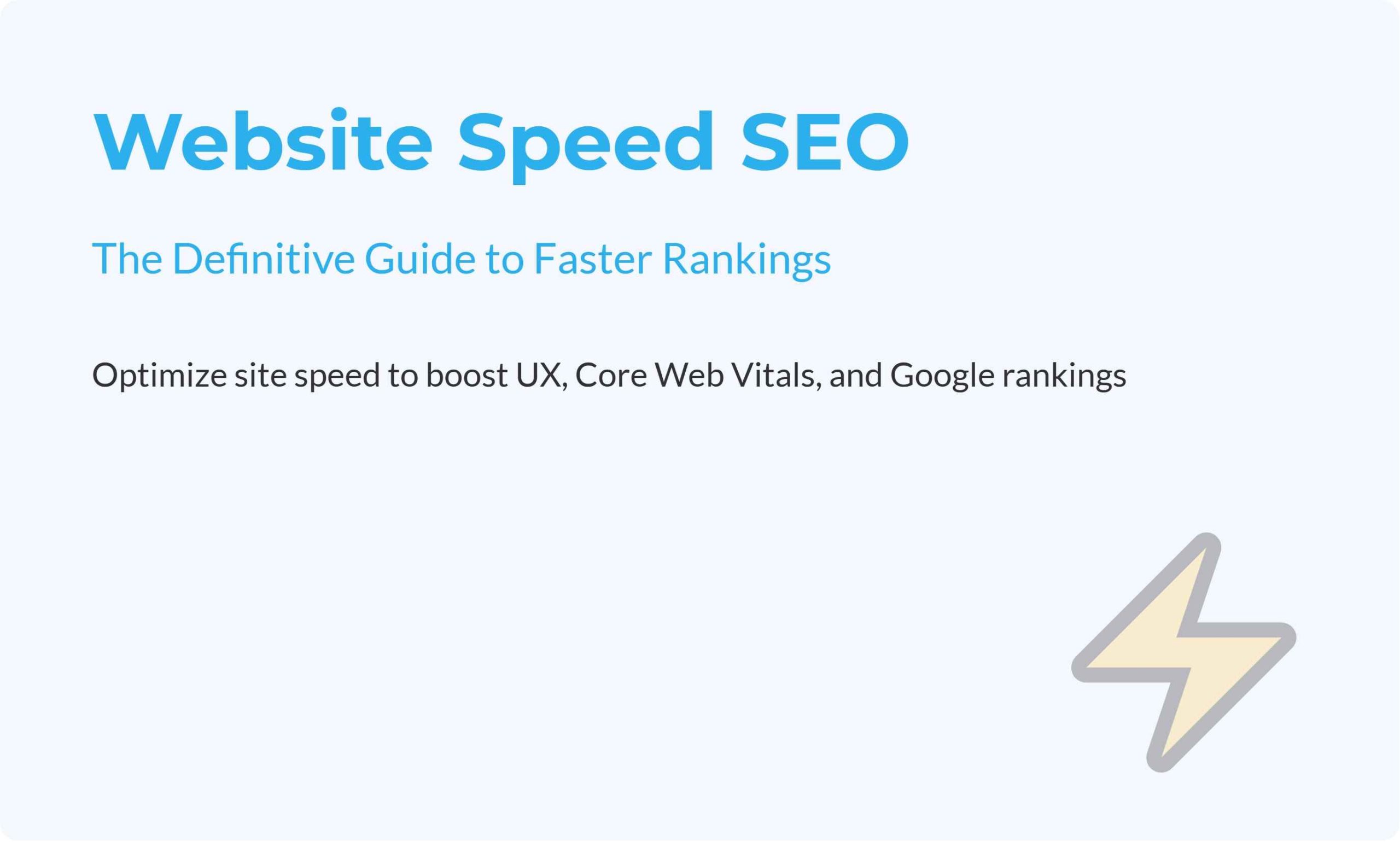 Website Speed SEO